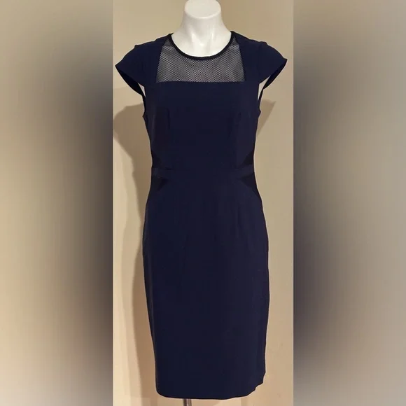 Saks Fifth Avenue | Dresses | Black Saks Fith Avanue Blue Sheath Dress Square Neck Cap Sleeve Net Bodice Sz | Poshmark Saks Fifth Avenue | Dresses | Black Saks Fith Avanue Blue Sheath Dress Square Neck Cap Sleeve Net Bodice Sz | Poshmark